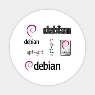 debian sticker set Magnet